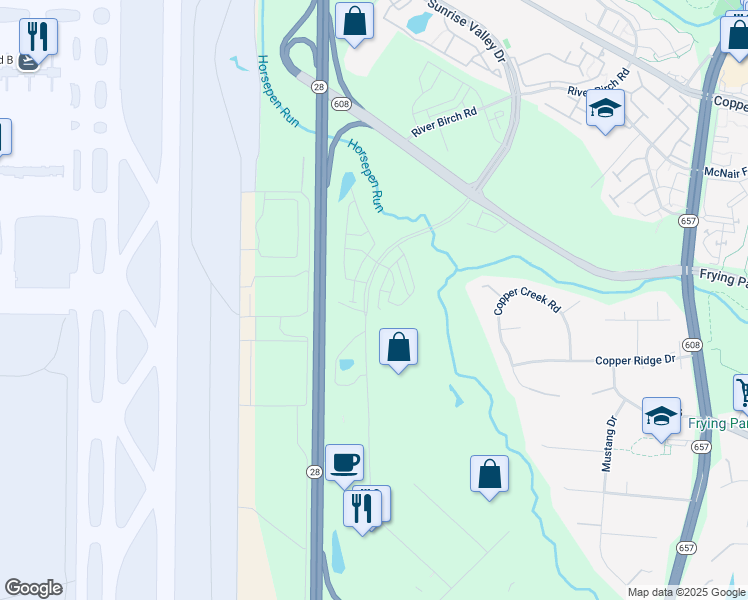 map of restaurants, bars, coffee shops, grocery stores, and more near 14079 Sunrise Valley Drive in Herndon