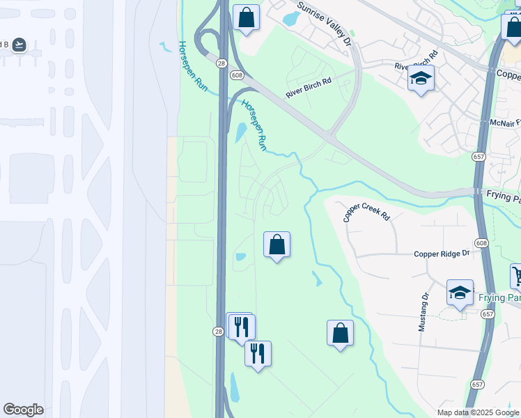 map of restaurants, bars, coffee shops, grocery stores, and more near 14079 Sunrise Valley Drive in Herndon