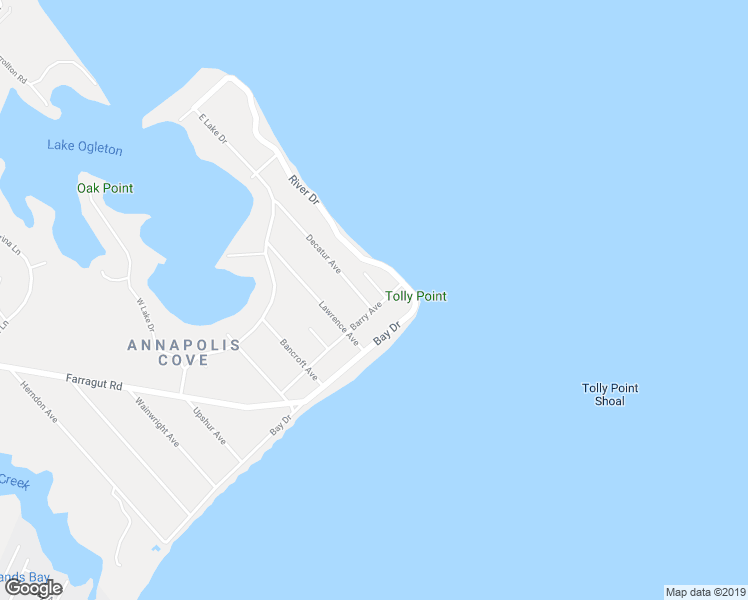 map of restaurants, bars, coffee shops, grocery stores, and more near 1 Decatur Avenue in Annapolis