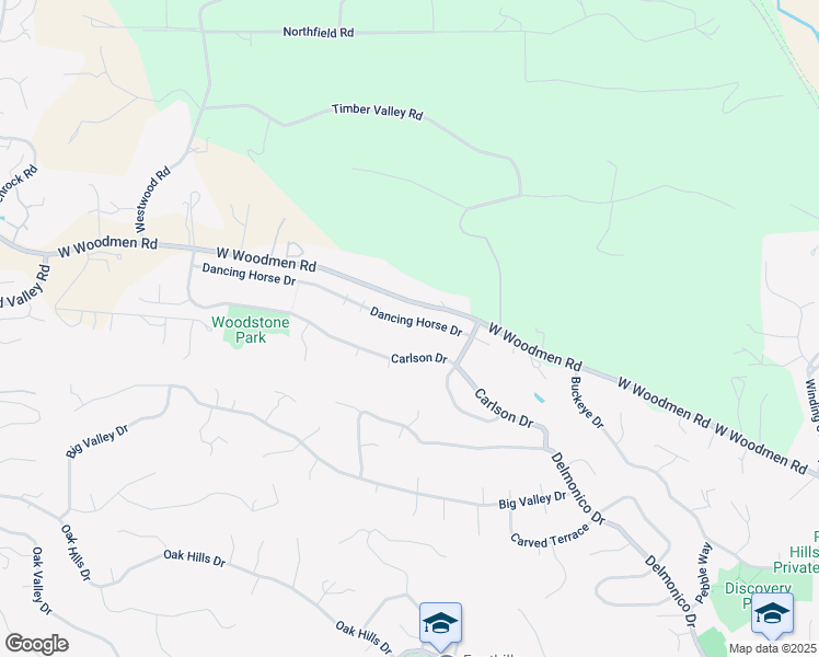 map of restaurants, bars, coffee shops, grocery stores, and more near 965 Dancing Horse Drive in Colorado Springs