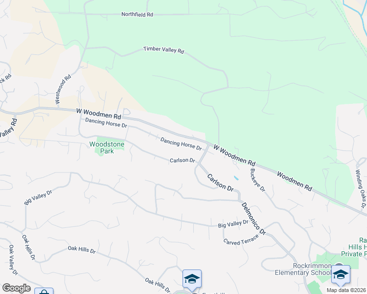 map of restaurants, bars, coffee shops, grocery stores, and more near 933 Dancing Horse Drive in Colorado Springs