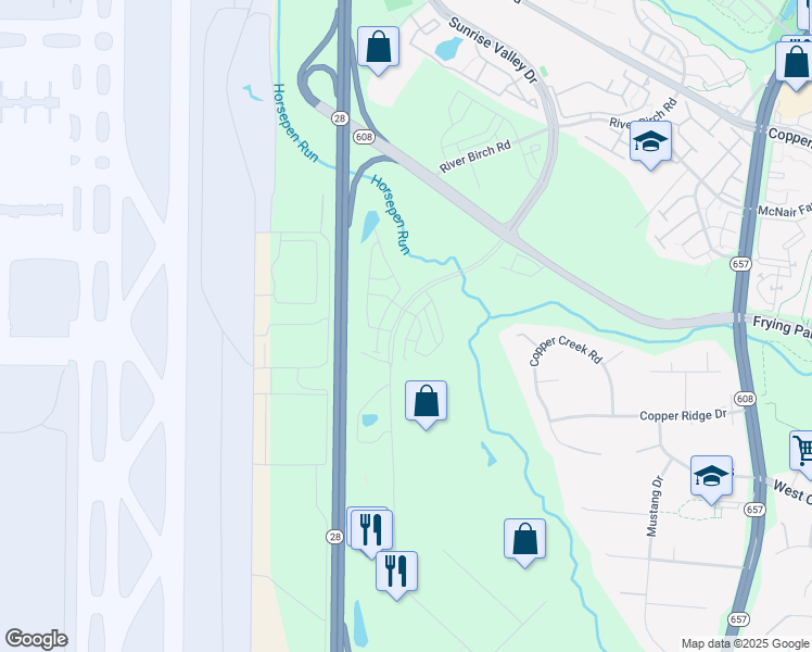 map of restaurants, bars, coffee shops, grocery stores, and more near 14041 Sunrise Valley Drive in Herndon