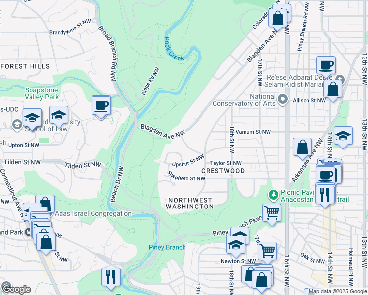 map of restaurants, bars, coffee shops, grocery stores, and more near 4230 Mathewson Drive Northwest in Washington