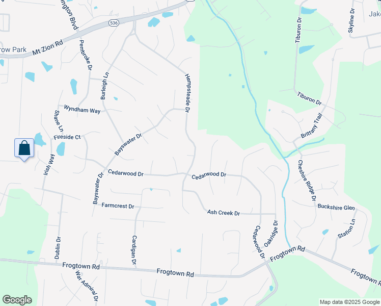 map of restaurants, bars, coffee shops, grocery stores, and more near 10285 Hempsteade Drive in Union