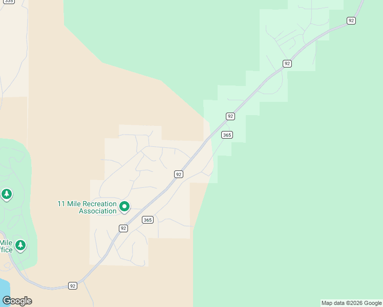 map of restaurants, bars, coffee shops, grocery stores, and more near 6376 County Road 92 in Lake George