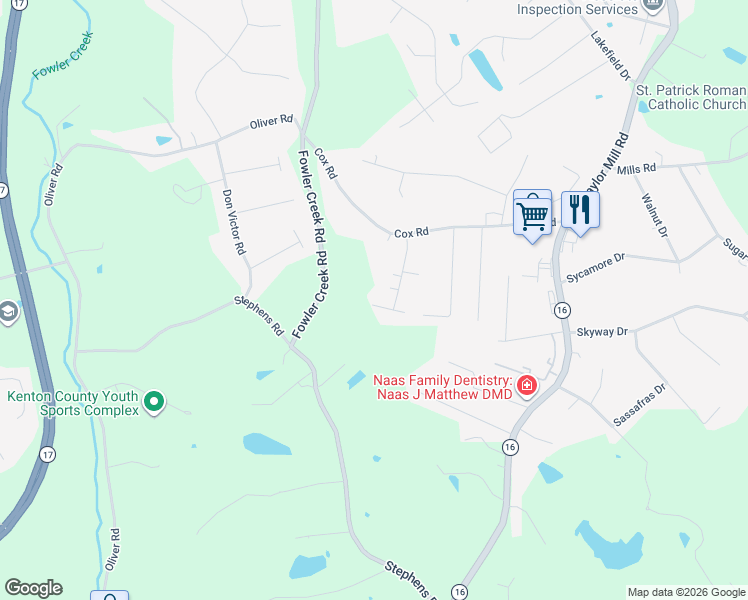 map of restaurants, bars, coffee shops, grocery stores, and more near 901 Scherry Avenue in Independence