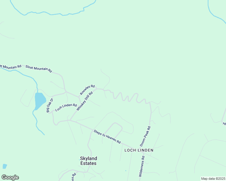 map of restaurants, bars, coffee shops, grocery stores, and more near Doom Peak Road in Linden