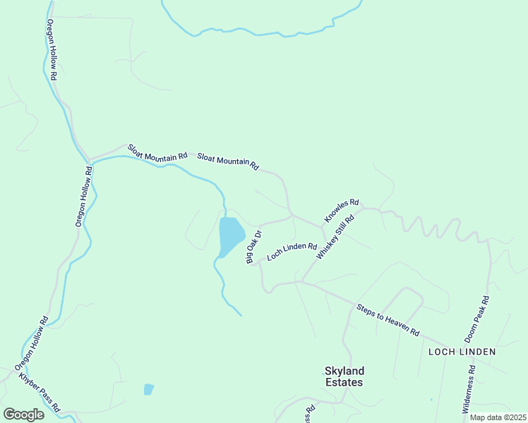 map of restaurants, bars, coffee shops, grocery stores, and more near Harrison Lane in Skyland Estates