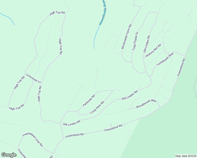 map of restaurants, bars, coffee shops, grocery stores, and more near 224 Ridge Top Lane in Linden