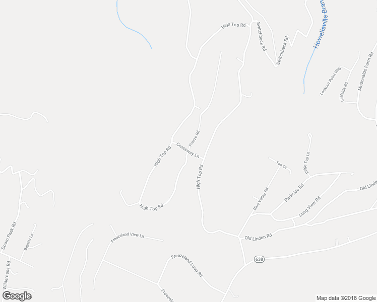 map of restaurants, bars, coffee shops, grocery stores, and more near High Top Road in Warren County