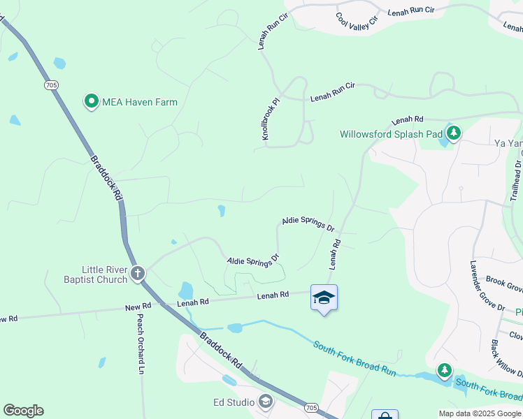 map of restaurants, bars, coffee shops, grocery stores, and more near 40583 Sousa Place in Aldie