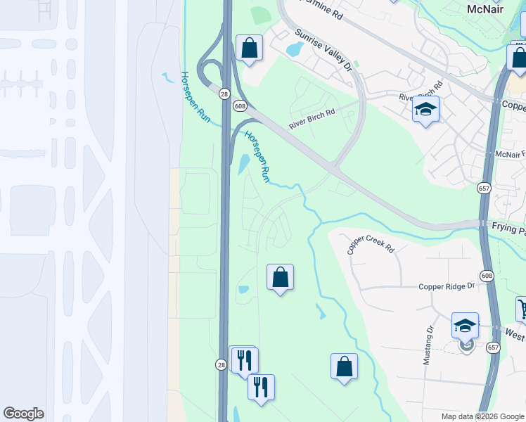 map of restaurants, bars, coffee shops, grocery stores, and more near 14024 Sunrise Valley Drive in Herndon