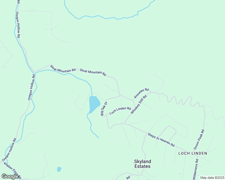 map of restaurants, bars, coffee shops, grocery stores, and more near Harrison Lane in Skyland Estates