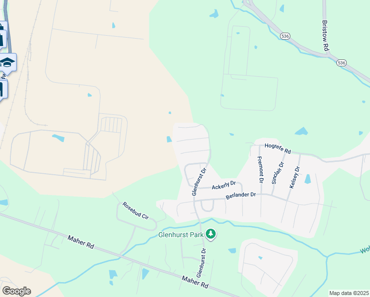 map of restaurants, bars, coffee shops, grocery stores, and more near 594 Cutter Lane in Independence