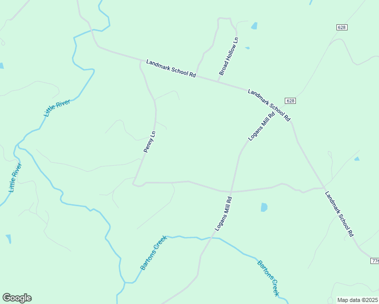 map of restaurants, bars, coffee shops, grocery stores, and more near 2227 Penny Lane in The Plains