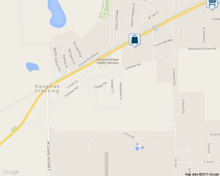 map of restaurants, bars, coffee shops, grocery stores, and more near 412 Snyder Ct in Seymour