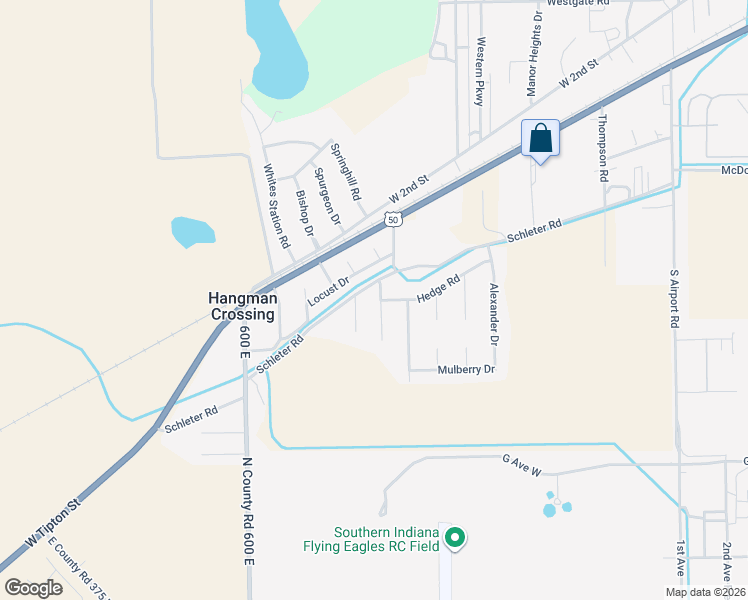 map of restaurants, bars, coffee shops, grocery stores, and more near 429 Schleter Court in Seymour