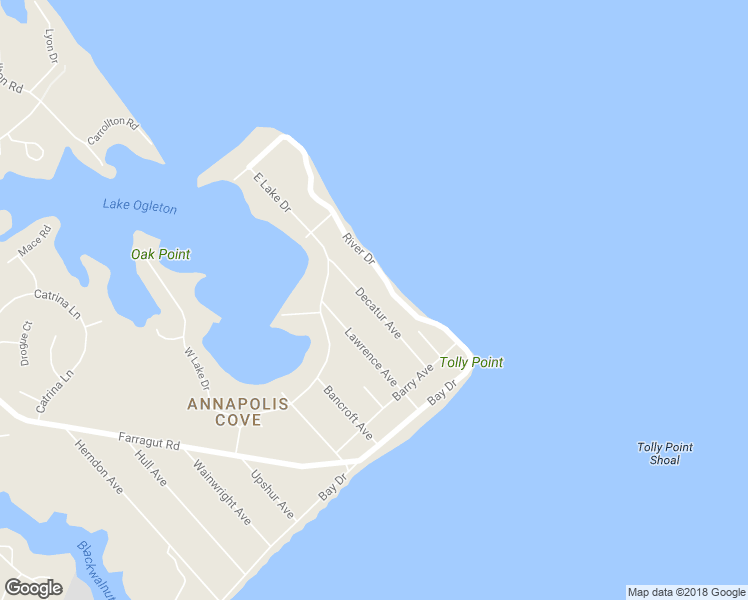 map of restaurants, bars, coffee shops, grocery stores, and more near 37 Decatur Avenue in Annapolis