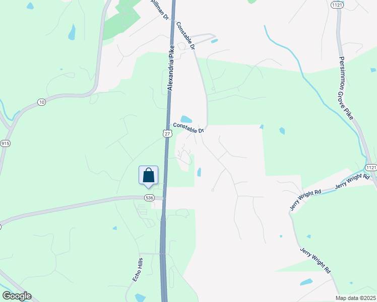 map of restaurants, bars, coffee shops, grocery stores, and more near 1079 Perkins Drive in Alexandria