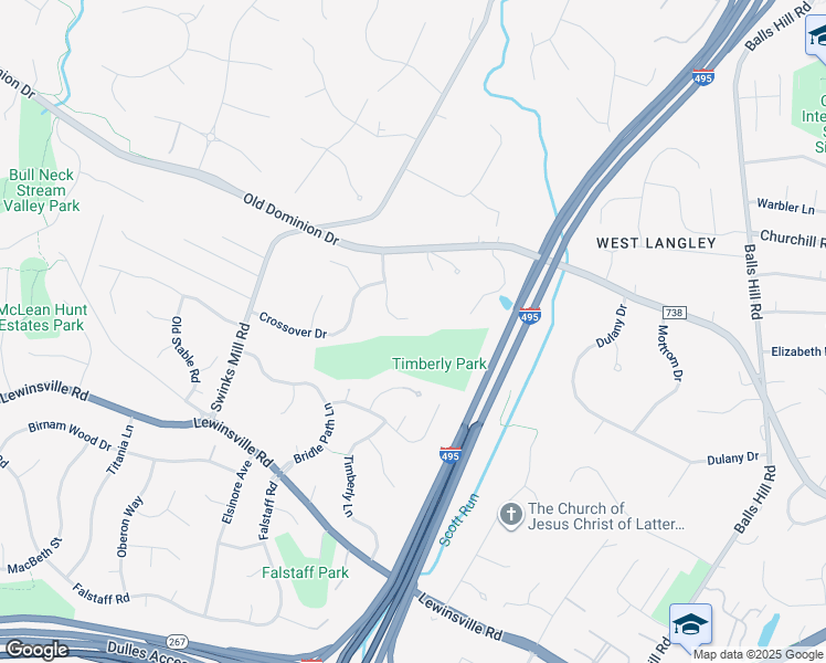 map of restaurants, bars, coffee shops, grocery stores, and more near 1164 Old Gate Court in McLean
