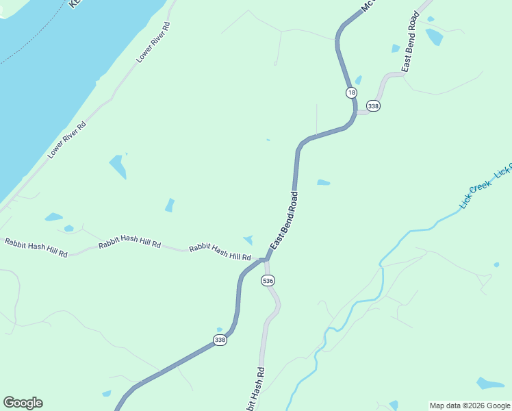 map of restaurants, bars, coffee shops, grocery stores, and more near 9917 East Bend Road in Burlington