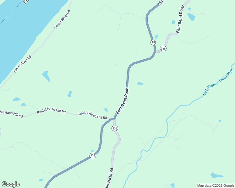 map of restaurants, bars, coffee shops, grocery stores, and more near 9923 East Bend Road in Burlington