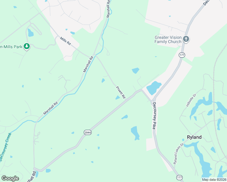 map of restaurants, bars, coffee shops, grocery stores, and more near 3833 Pruett Road in Covington