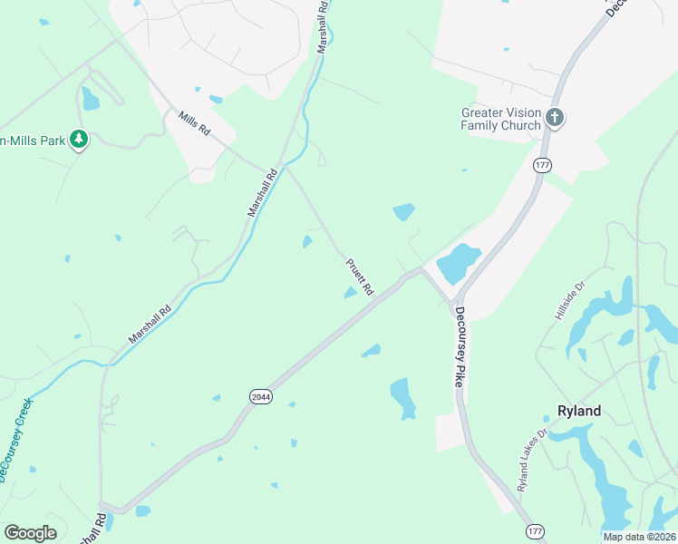 map of restaurants, bars, coffee shops, grocery stores, and more near 3833 Pruett Road in Covington