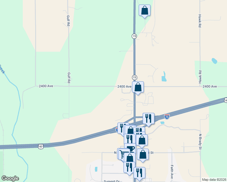 map of restaurants, bars, coffee shops, grocery stores, and more near 992 2400 Avenue in Abilene