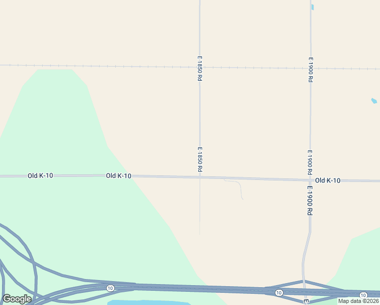 map of restaurants, bars, coffee shops, grocery stores, and more near 1411 East 1850 Road in Lawrence