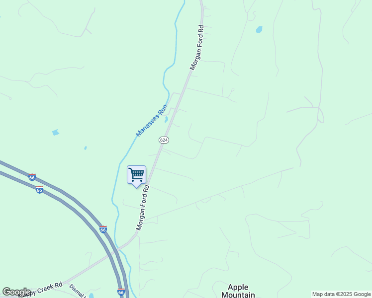 map of restaurants, bars, coffee shops, grocery stores, and more near 105 Shannon Woods Drive in Front Royal