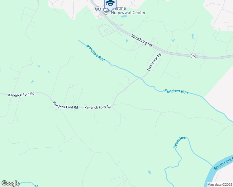 map of restaurants, bars, coffee shops, grocery stores, and more near 93 Punch Run Road in Front Royal