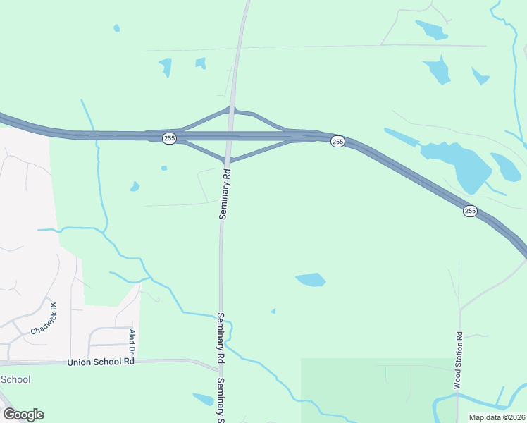 map of restaurants, bars, coffee shops, grocery stores, and more near 4245 Seminary Road in Alton