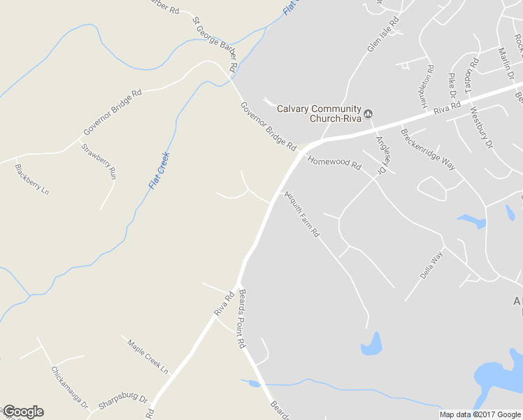 map of restaurants, bars, coffee shops, grocery stores, and more near 3386 Riva Road in Davidsonville