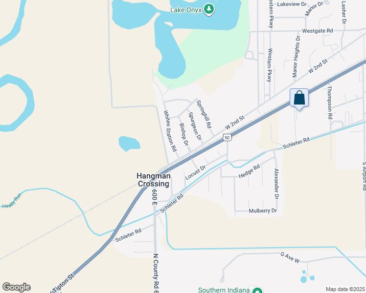 map of restaurants, bars, coffee shops, grocery stores, and more near 220 Whites Station Road in Seymour