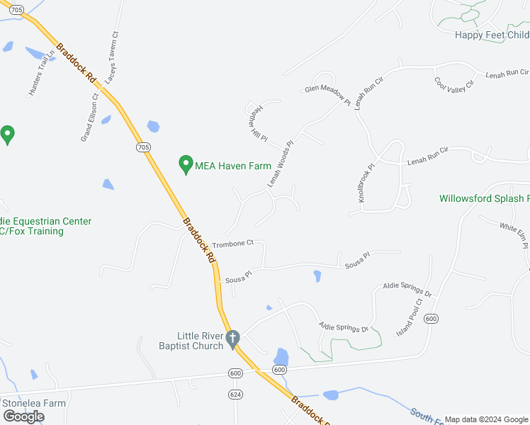 map of restaurants, bars, coffee shops, grocery stores, and more near 40408 Autumn Oak Lane in Aldie
