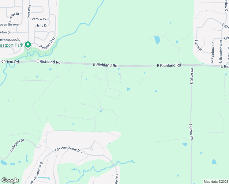 map of restaurants, bars, coffee shops, grocery stores, and more near 6450 East Richland Road in Columbia