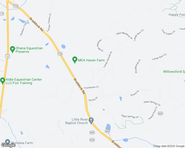 map of restaurants, bars, coffee shops, grocery stores, and more near 24291 Rolling View Place in Aldie