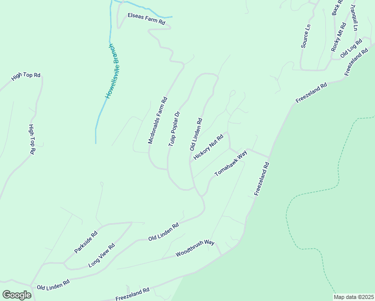 map of restaurants, bars, coffee shops, grocery stores, and more near 1187 Old Linden Road in Linden