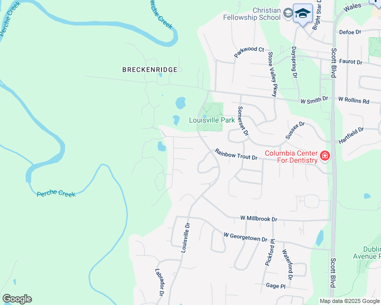 map of restaurants, bars, coffee shops, grocery stores, and more near 5101 Lake Trout Court in Columbia