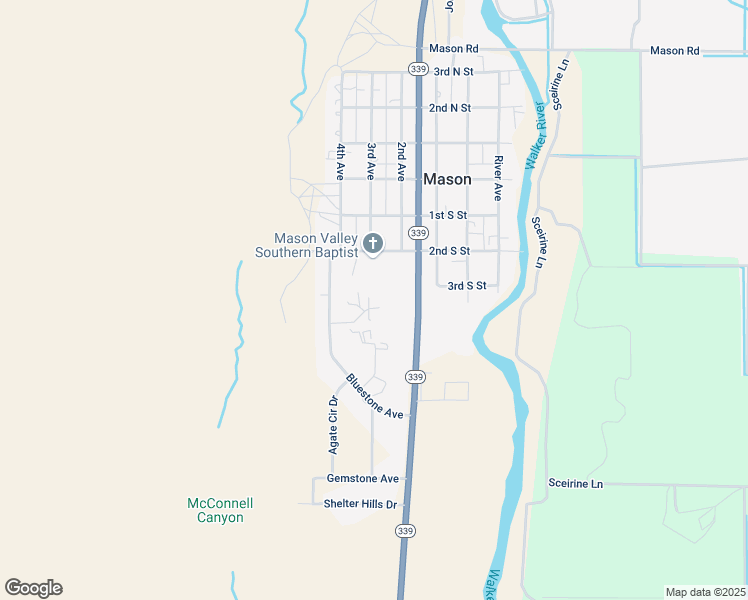 map of restaurants, bars, coffee shops, grocery stores, and more near 12 Mobil Drive in Yerington