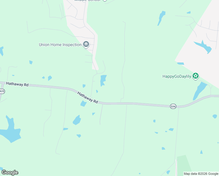 map of restaurants, bars, coffee shops, grocery stores, and more near 2444 Hathaway Road in Union