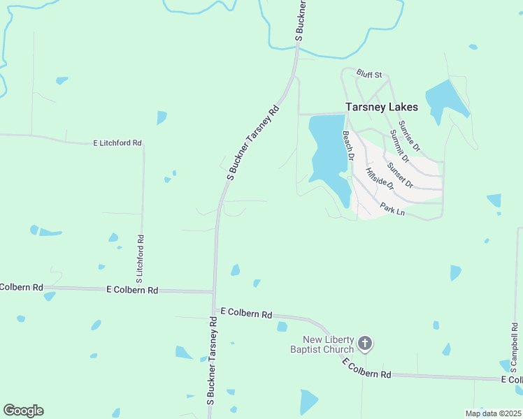 map of restaurants, bars, coffee shops, grocery stores, and more near 9221 South Buckner Tarsney Road in Oak Grove