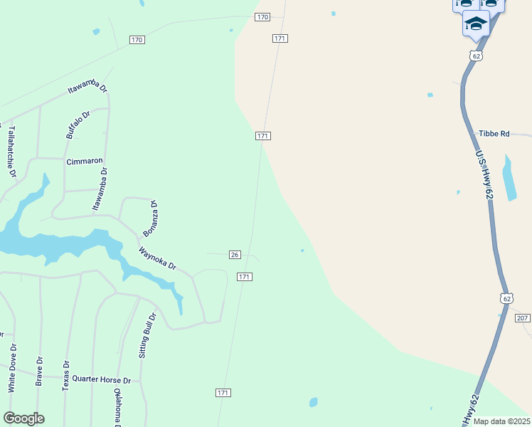 map of restaurants, bars, coffee shops, grocery stores, and more near 11242 Martin-Alexander Road in Sardinia