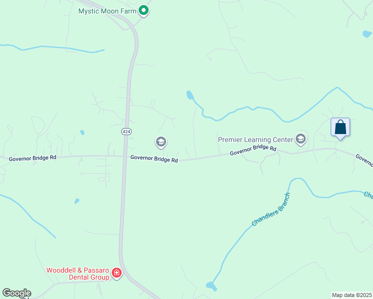 map of restaurants, bars, coffee shops, grocery stores, and more near 1078 Governor Bridge Road in Davidsonville