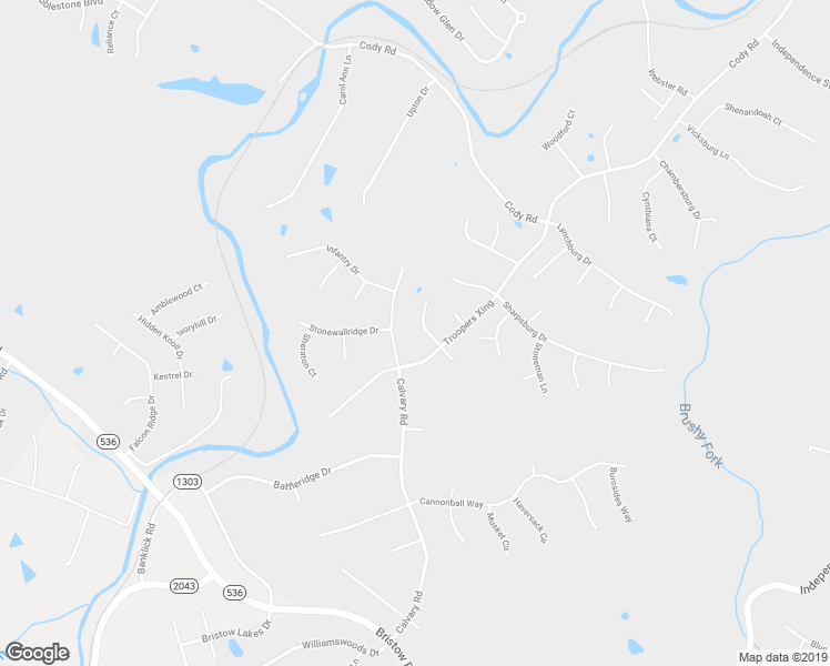 map of restaurants, bars, coffee shops, grocery stores, and more near 10320 Fredricksburg Road in Independence