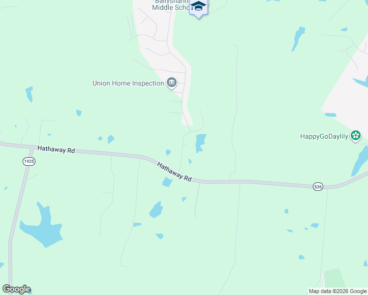 map of restaurants, bars, coffee shops, grocery stores, and more near 2514 Hathaway Road in Union