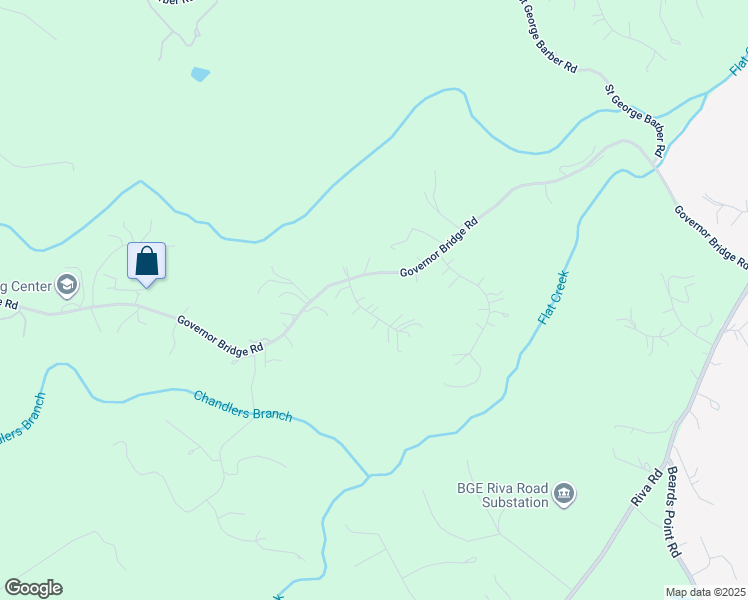 map of restaurants, bars, coffee shops, grocery stores, and more near 3305 Blackberry Lane in Davidsonville