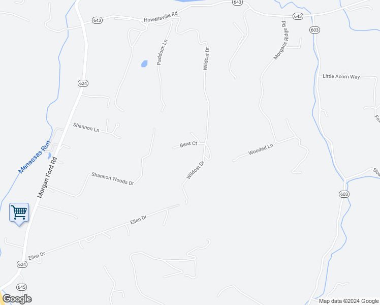 map of restaurants, bars, coffee shops, grocery stores, and more near 81 Bens Court in Front Royal