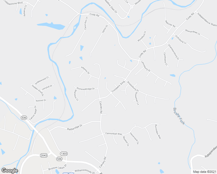 map of restaurants, bars, coffee shops, grocery stores, and more near 10319 Fredricksburg Road in Independence